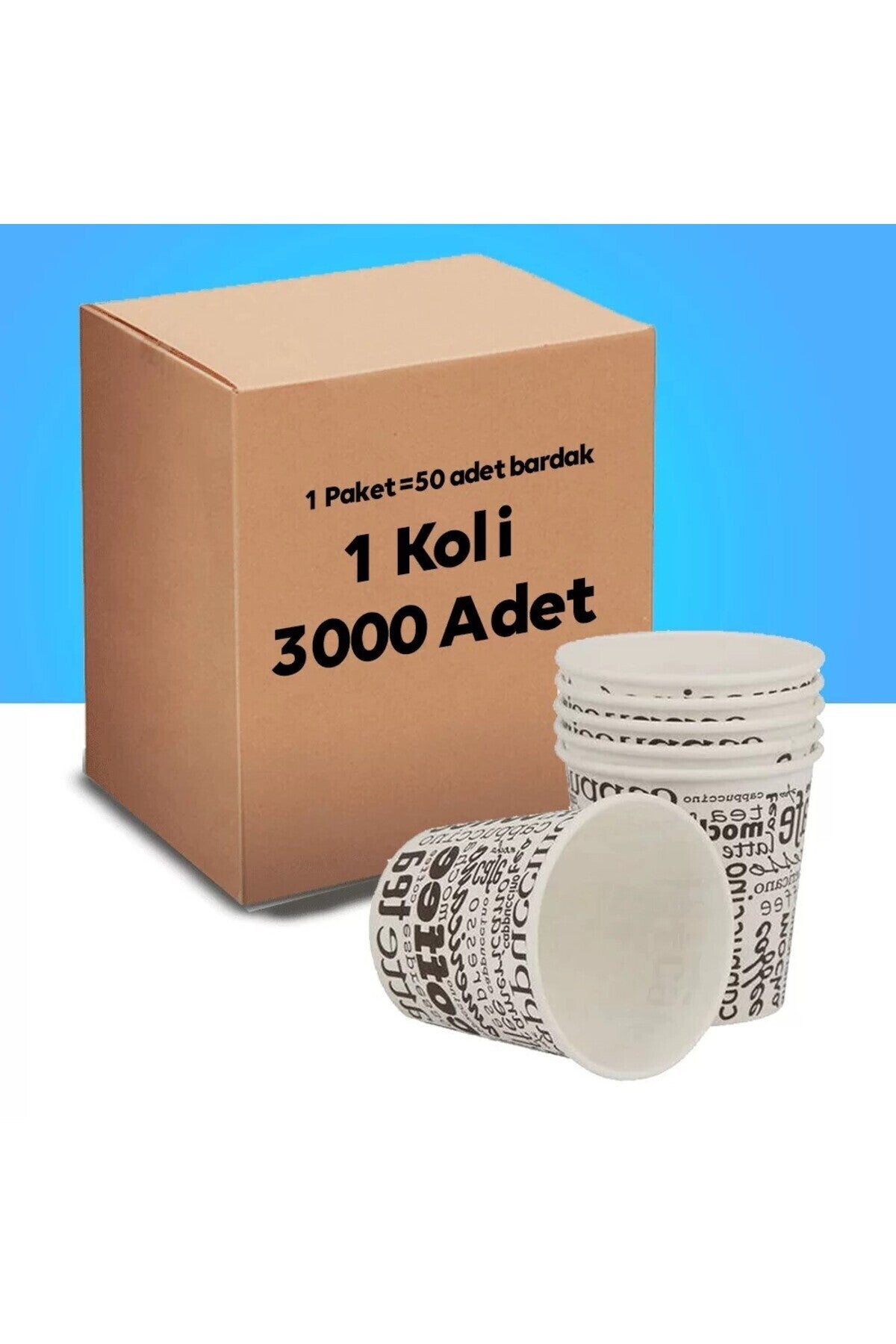 6.5 Oz Karton Bardak 3000 Adet Koli Toptan Kaliteli Sızdırmaz
